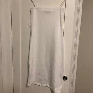 Zara white ribbed dress size Medium